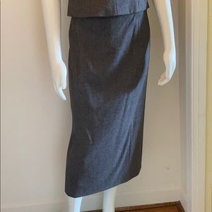 Grey J.Crew pencil skirt
